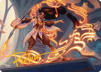 Interjection Art Card (Gold-Stamped Signature) - Art Series: Secrets of Strixhaven (ASSOS) #4 - Special Magic: The Gathering Trading Card