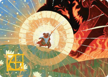 Repel Calamity Art Card (Gold-Stamped Signature) - Art Series: Secrets of Strixhaven Magic: The Gathering trading card