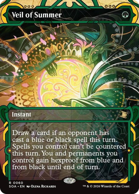 Veil of Summer - Secrets of Strixhaven: Mystical Archive Magic: The Gathering trading card
