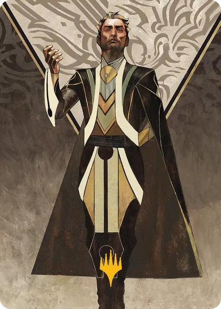 Ral Zarek, Guest Lecturer Art Card (Gold-Stamped Planeswalker Symbol) - Art Series: Secrets of Strixhaven Magic: The Gathering trading card