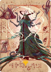 Tragedy Feaster Art Card (Gold-Stamped Planeswalker Symbol) - Art Series: Secrets of Strixhaven (ASSOS) #30 - Special Magic: The Gathering Trading Card
