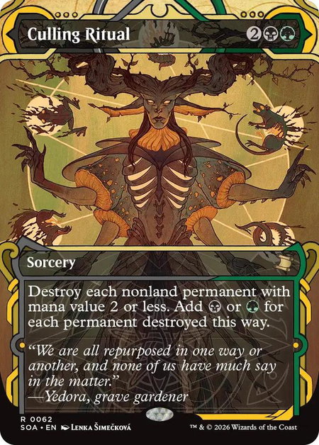 Culling Ritual - Secrets of Strixhaven: Mystical Archive Magic: The Gathering trading card