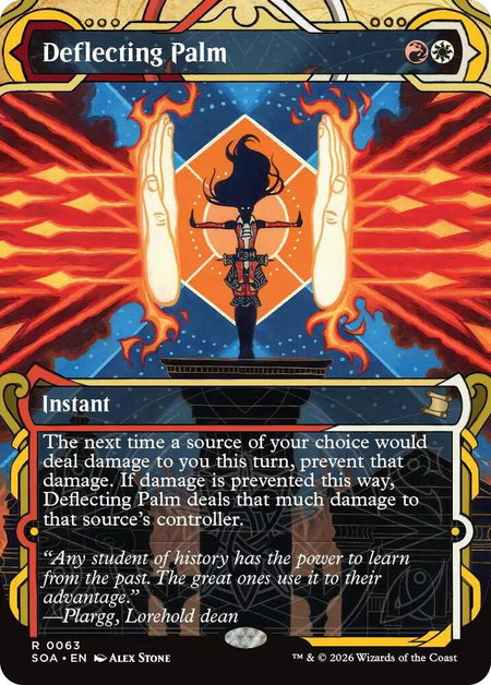 Deflecting Palm - Secrets of Strixhaven: Mystical Archive Magic: The Gathering trading card