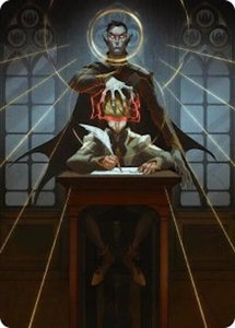 Vampiric Tutor Art Card - Art Series: Secrets of Strixhaven (ASSOS) #45 - Special Magic: The Gathering Trading Card