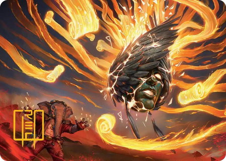 Flashback Art Card (Gold-Stamped Signature) - Art Series: Secrets of Strixhaven Magic: The Gathering trading card
