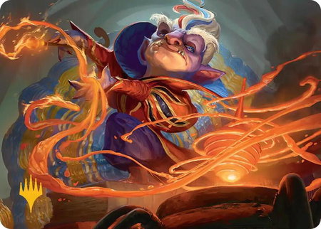 Goblin Glasswright Art Card (Gold-Stamped Planeswalker Symbol) - Art Series: Secrets of Strixhaven Magic: The Gathering trading card