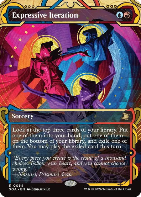 Expressive Iteration - Secrets of Strixhaven: Mystical Archive Magic: The Gathering trading card