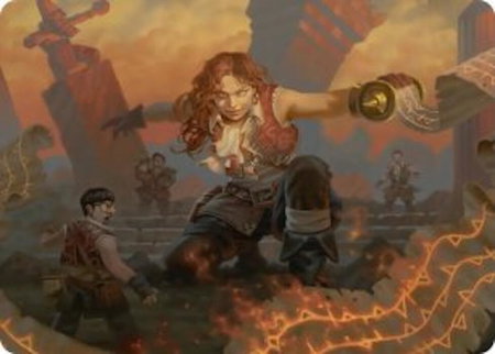 Zealous Lorecaster Art Card - Art Series: Secrets of Strixhaven Magic: The Gathering trading card