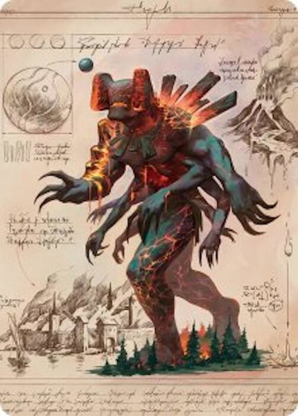 Magmablood Archaic Art Card trading card from Art Series: Secrets of Strixhaven Magmablood Archaic Art Card - Art Series: Secrets of Strixhaven Magic: The Gathering trading card