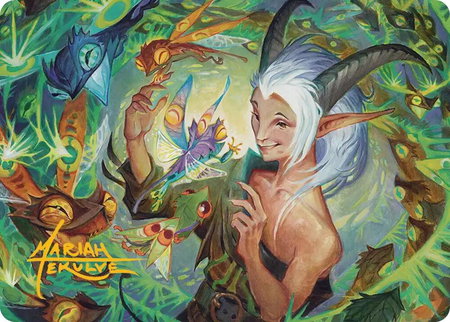 Lumaret's Favor Art Card (Gold-Stamped Signature) - Art Series: Secrets of Strixhaven Magic: The Gathering trading card