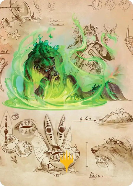 Germination Practicum Art Card (Gold-Stamped Planeswalker Symbol) - Art Series: Secrets of Strixhaven Magic: The Gathering trading card