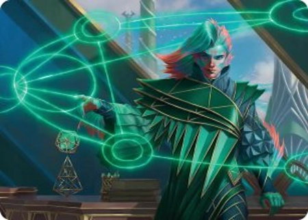 Nev, the Practical Dean Art Card - Art Series: Secrets of Strixhaven Magic: The Gathering trading card