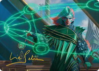Nev, the Practical Dean Art Card (Gold-Stamped Signature) - Art Series: Secrets of Strixhaven (ASSOS) #37 - Special Magic: The Gathering Trading Card