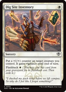 Dig Site Inventory - Secrets of Strixhaven (SOS) #10 - Common Magic: The Gathering Trading Card