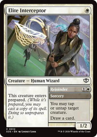 Elite Interceptor - Secrets of Strixhaven (SOS) #12 - Common Magic: The Gathering Trading Card