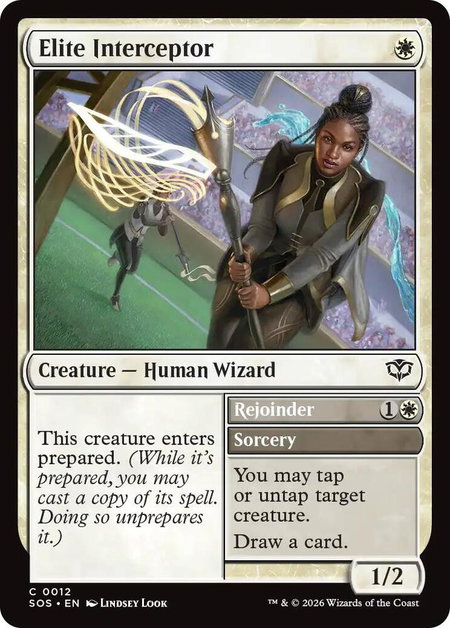 Elite Interceptor - Secrets of Strixhaven Magic: The Gathering trading card