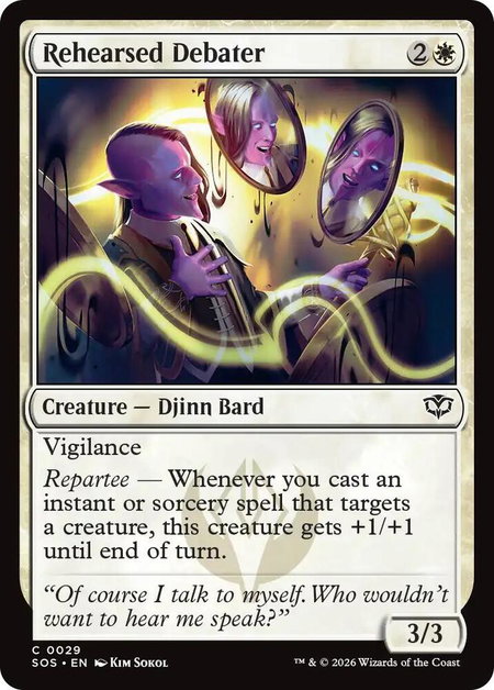 Rehearsed Debater - Secrets of Strixhaven Magic: The Gathering trading card