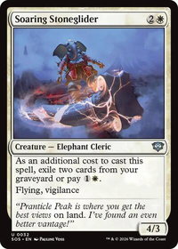 Soaring Stoneglider - Secrets of Strixhaven (SOS) #32 - Uncommon Magic: The Gathering Trading Card