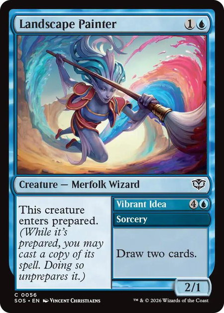 Landscape Painter - Secrets of Strixhaven Magic: The Gathering trading card