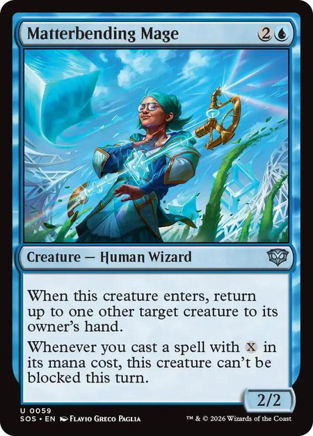 Matterbending Mage - Secrets of Strixhaven Magic: The Gathering trading card