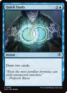 Quick Study - Secrets of Strixhaven (SOS) #65 - Common Magic: The Gathering Trading Card