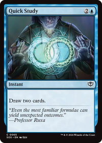 Quick Study - Secrets of Strixhaven (SOS) #65 - Common Magic: The Gathering Trading Card