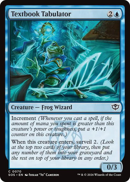 Textbook Tabulator - Secrets of Strixhaven Magic: The Gathering trading card