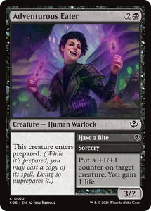 Adventurous Eater - Secrets of Strixhaven (SOS) #72 - Common Magic: The Gathering Trading Card
