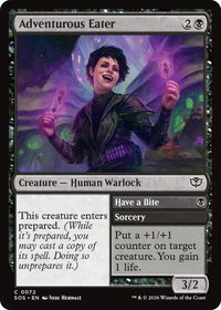 Adventurous Eater - Secrets of Strixhaven (SOS) #72 - Common Magic: The Gathering Trading Card