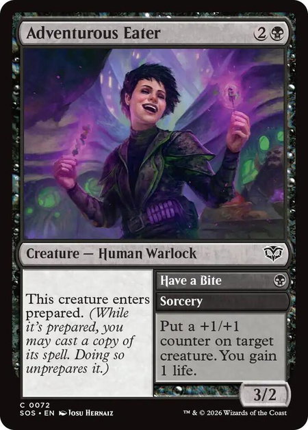 Adventurous Eater - Secrets of Strixhaven Magic: The Gathering trading card