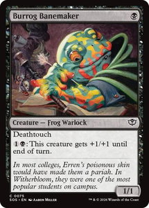 Burrog Banemaker - Secrets of Strixhaven (SOS) #75 - Common Magic: The Gathering Trading Card