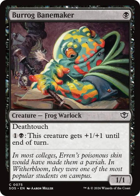 Burrog Banemaker - Secrets of Strixhaven Magic: The Gathering trading card