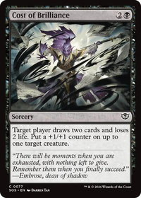 Cost of Brilliance - Secrets of Strixhaven (SOS) #77 - Common Magic: The Gathering Trading Card