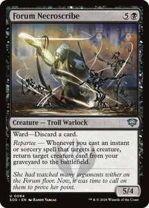 Forum Necroscribe - Secrets of Strixhaven (SOS) #84 - Uncommon Magic: The Gathering Trading Card
