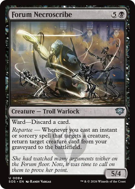 Forum Necroscribe - Secrets of Strixhaven Magic: The Gathering trading card