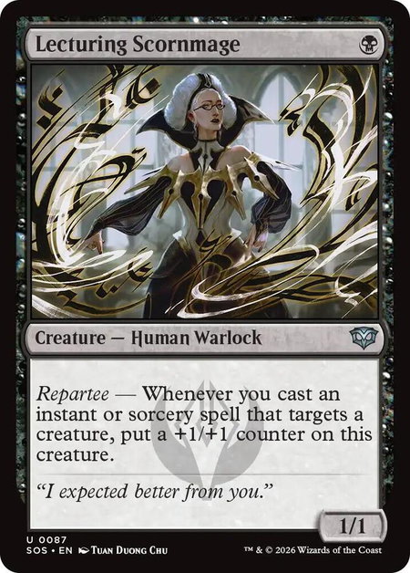 Lecturing Scornmage - Secrets of Strixhaven Magic: The Gathering trading card