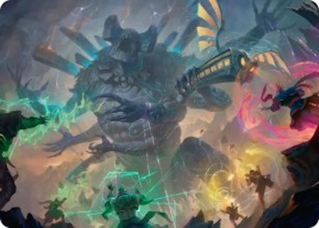Moment of Reckoning Art Card - Art Series: Secrets of Strixhaven Magic: The Gathering trading card