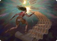Pursue the Past Art Card - Art Series: Secrets of Strixhaven (ASSOS) #22 - Special Magic: The Gathering Trading Card