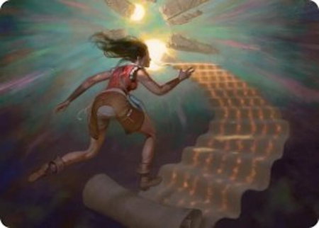 Pursue the Past Art Card - Art Series: Secrets of Strixhaven Magic: The Gathering trading card