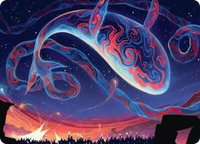Spectacular Skywhale Art Card - Art Series: Secrets of Strixhaven (ASSOS) #24 - Special Magic: The Gathering Trading Card