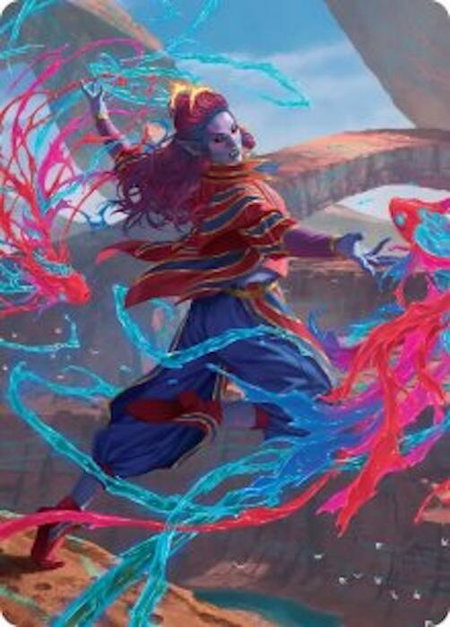 Rootha, Mastering the Moment Art Card - Art Series: Secrets of Strixhaven Magic: The Gathering trading card