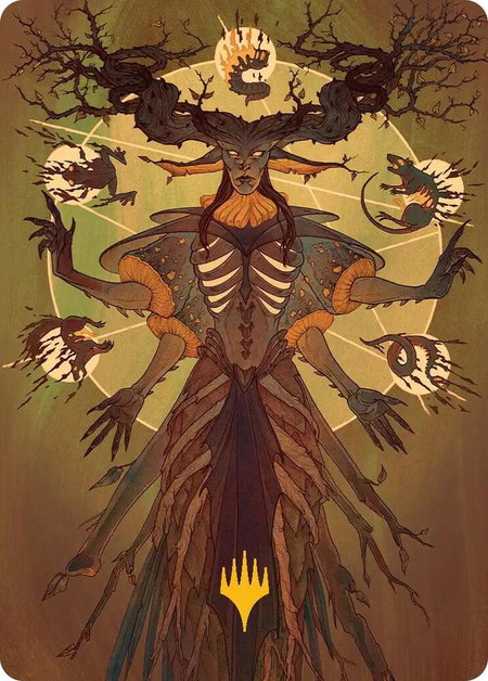 Culling Ritual Art Card (Gold-Stamped Planeswalker Symbol) - Art Series: Secrets of Strixhaven Magic: The Gathering trading card