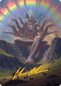 Transcendent Archaic Art Card (Gold-Stamped Signature) - Art Series: Secrets of Strixhaven (ASSOS) #1 - Special Magic: The Gathering Trading Card