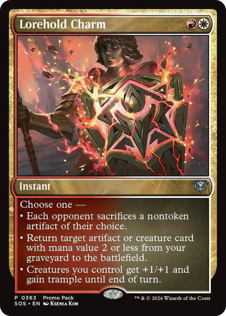 Lorehold Charm - Promo Pack: Secrets of Strixhaven Magic: The Gathering trading card