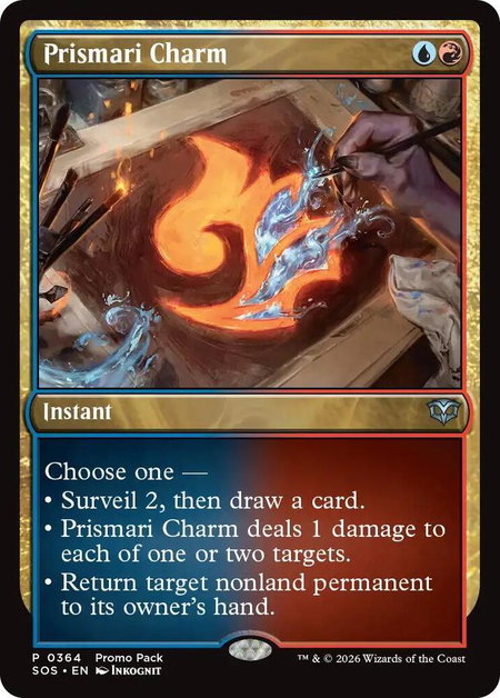 Prismari Charm - Promo Pack: Secrets of Strixhaven Magic: The Gathering trading card