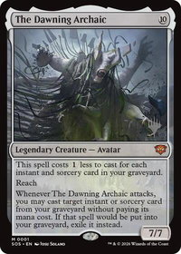 The Dawning Archaic - Promo Pack: Secrets of Strixhaven (PPSOS) #1 - Mythic Rare Magic: The Gathering Trading Card