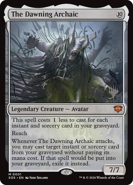 The Dawning Archaic - Promo Pack: Secrets of Strixhaven Magic: The Gathering trading card