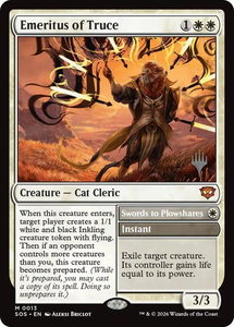 Emeritus of Truce - Promo Pack: Secrets of Strixhaven (PPSOS) #13 - Mythic Rare Magic: The Gathering Trading Card