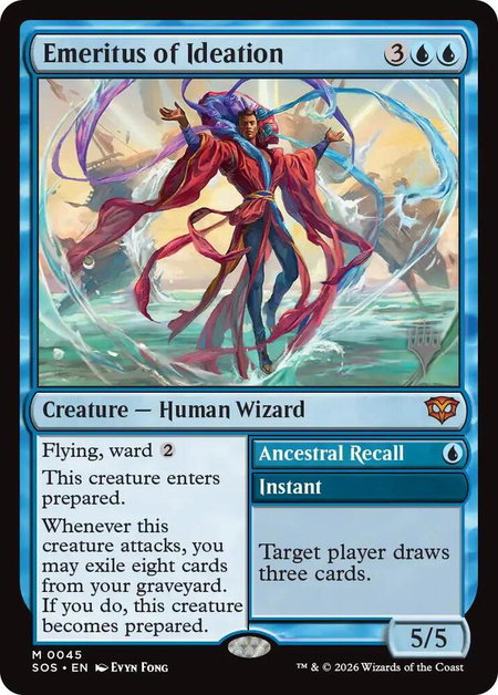 Emeritus of Ideation - Promo Pack: Secrets of Strixhaven Magic: The Gathering trading card