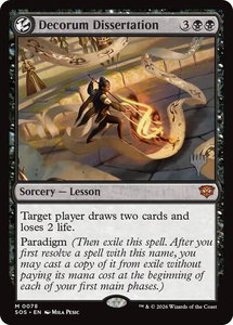 Decorum Dissertation - Promo Pack: Secrets of Strixhaven (PPSOS) #78 - Mythic Rare Magic: The Gathering Trading Card